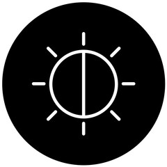 Vector Design Camera Brightness Icon Style