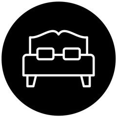 Vector Design Double Bed Icon Style
