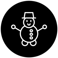 Vector Design Snowman Icon Style