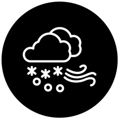 Vector Design Snowstorm Icon Style