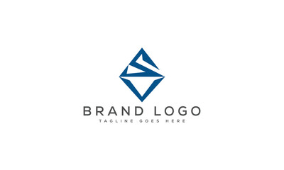 letter SV logo design vector template design for brand.
