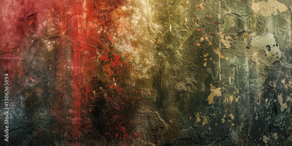 Poster textured abstract painting with cool tones and expressive brushstrokes. background image of abstract