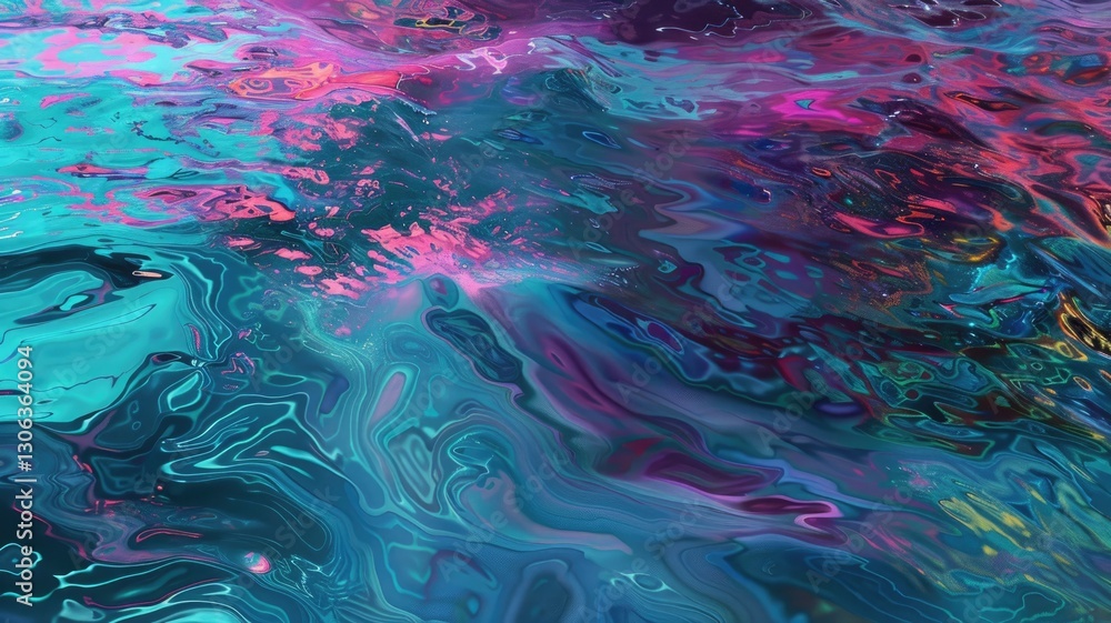 Poster abstract explosion with bright particles and dynamic motion. digital art for design with vibrant col