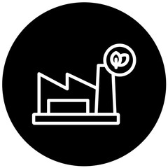 Vector Design Eco Factory Icon Style