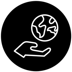 Vector Design Save World Icon Style