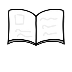 open book vector illustration