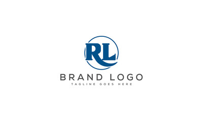 Fototapeta premium letter RL logo design vector template design for brand.