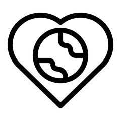 nature and ecology thin icon