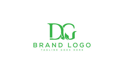 letter DG logo design vector template design for brand.