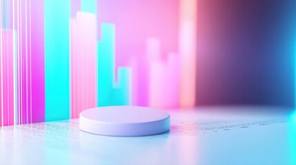 Pill on table with business concept interest rate calculation and depth of field focus