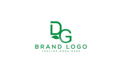 letter DG logo design vector template design for brand.