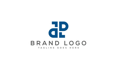 letter DP logo design vector template design for brand.