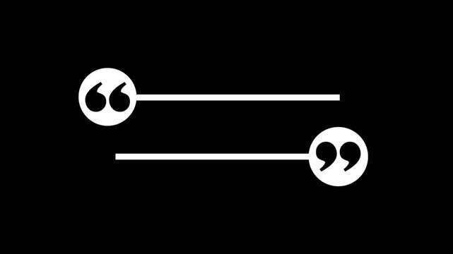 rectangle box with quotation marks animation. Rectangle doodle frames with quote.Doodle frames with quotation marks.