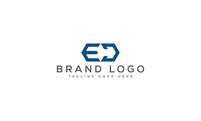 letter ED logo design vector template design for brand.