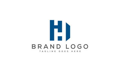 Fototapeta premium letter HH logo design vector template design for brand.