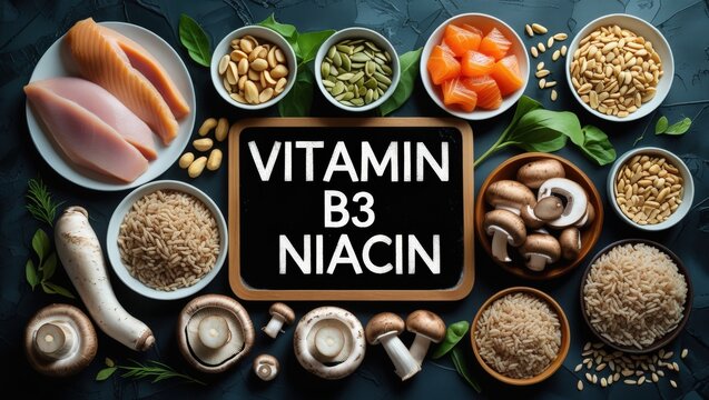  Vitamin B3 (Niacin) Food Sources: A Stylish and Nutritious Flat Lay