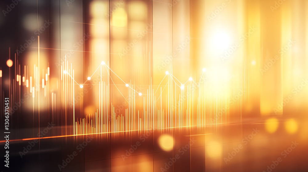 Poster dynamic sound wave visualization digital studio graphic design contemporary environment close-up mod