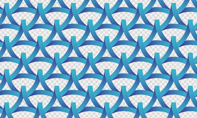 Geometric pattern isolated on transparent background