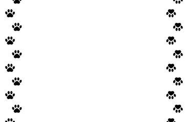 Obraz premium シンプルな猫の肉球のフレーム