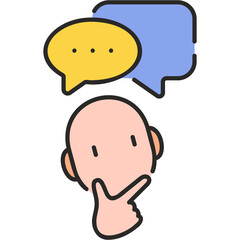 Thoughtful  Sticker