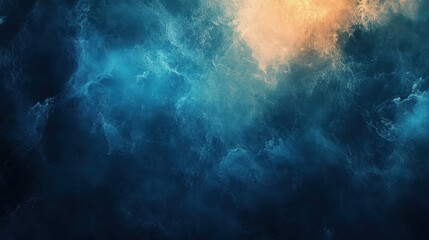 Fototapeta premium Vibrant blue ocean waves with golden sunlight reflections