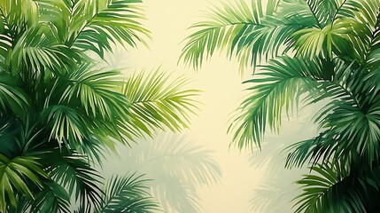 Tropical Banana Leaves on Textured Background, Tropical banana leaves with a textured background, showcasing lush green foliage