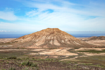 Mount Sagrada de Tindaya, Island Fuerteventura, Canary Islands, Spain, Europe.