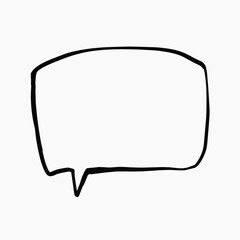 Simple speech bubble illustration vector