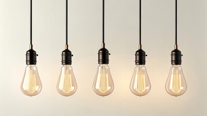 Minimalist Hanging Edison Bulb Lights