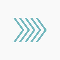 Abstract blue arrow pattern illustration vector