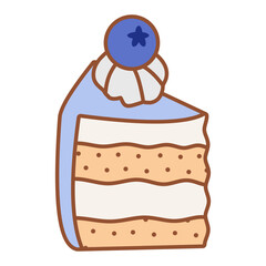 Blueberry Cake Vector