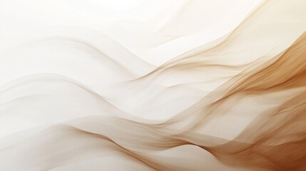 Soft, flowing brushstrokes forming an abstract, Zen-inspired landscape in muted earth tones, symbolizing harmony and inner stillness.
