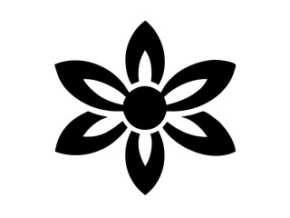 Elegant Black and Red Rose Silhouette for Design or Branding , A stylized, black silhouette of a rosebud, accented with a touch of red, on a white background.