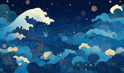 Obraz premium wallpaper or carpet, pastel pattern illustrator