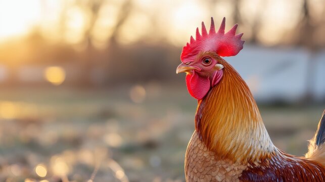 Rooster at Sunrise Farm