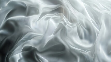 Obraz premium White gray satin texture that is white silver fabric silk panorama background with beautiful soft blur pattern natural