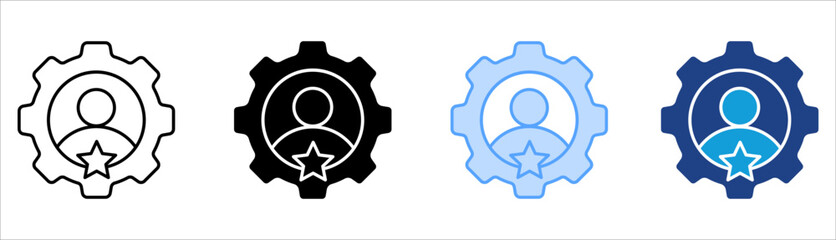 Competency Icon Set Multiple Style Collection