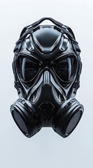 Mask Close-up. Protective Gear. White Background