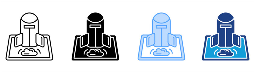 Development Icon Set Multiple Style Collection