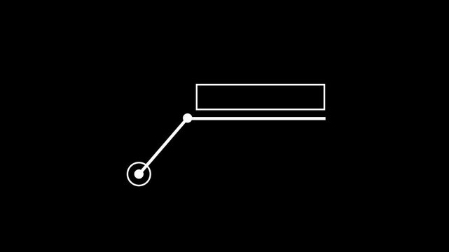 call out animation on black background, animated call out Hud element