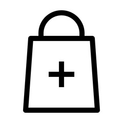 shopping and ecommerce thin icon