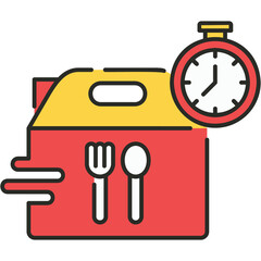 Fast Food Delivery Sticker