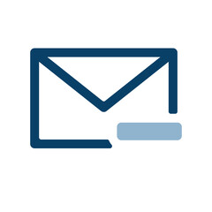 メールとマイナスのアイコンイラスト