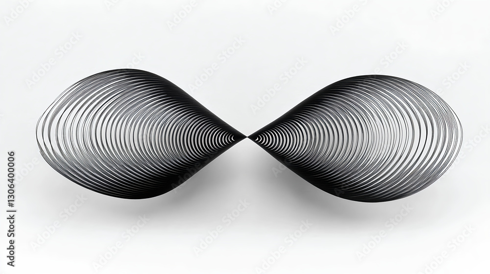 Aufkleber creating dynamic visual patterns indoor studio artwork minimalist environment side view conceptual a