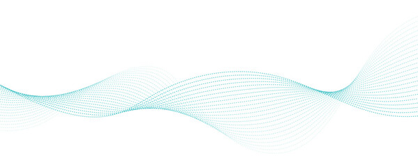 Abstract blue wave vector banner template
