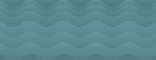 Blue wavy background with a smooth texture. The background features a pattern of blue waves, creating a calming blue ambiance. Minimal abstract wavy gradient vector background