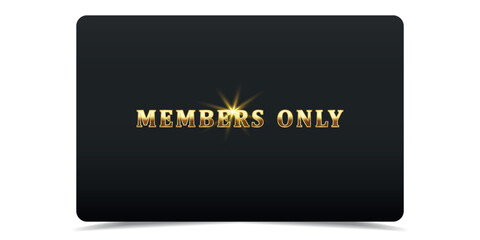 Golden luxury VIP card. Gold vip banner for premium voucher, invitation, exclusive certificate, award, quality guarantee, online casino. Vector illustration on black background.