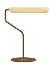 Illustration of table lamp isolated on white
