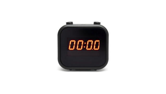 a modern digital timer set to zero, ideal for time-sensitive tasks or sports