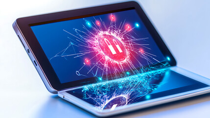 Digital innovation showcase interactive visual technology virtual environment graphic display modern aesthetics